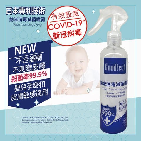 GTECH 納米消毒滅菌噴霧 250ML